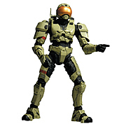 Halo 3 Series 4 Spartan Soldier Security Olive Action Figure